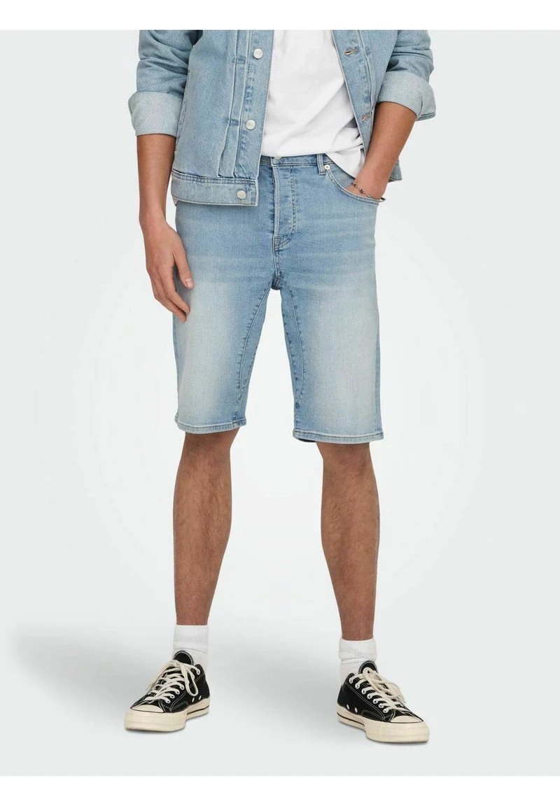 Only & Sons Jeans Shorts - Light Blue Denim 2 Only & Sons Jeans Shorts - Light Blue Denim – Bild 2