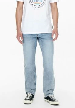 Only & Sons Jeans Straight Leg - Hellblau