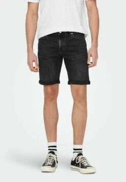Only & Sons Jeans Shorts - Washed Black