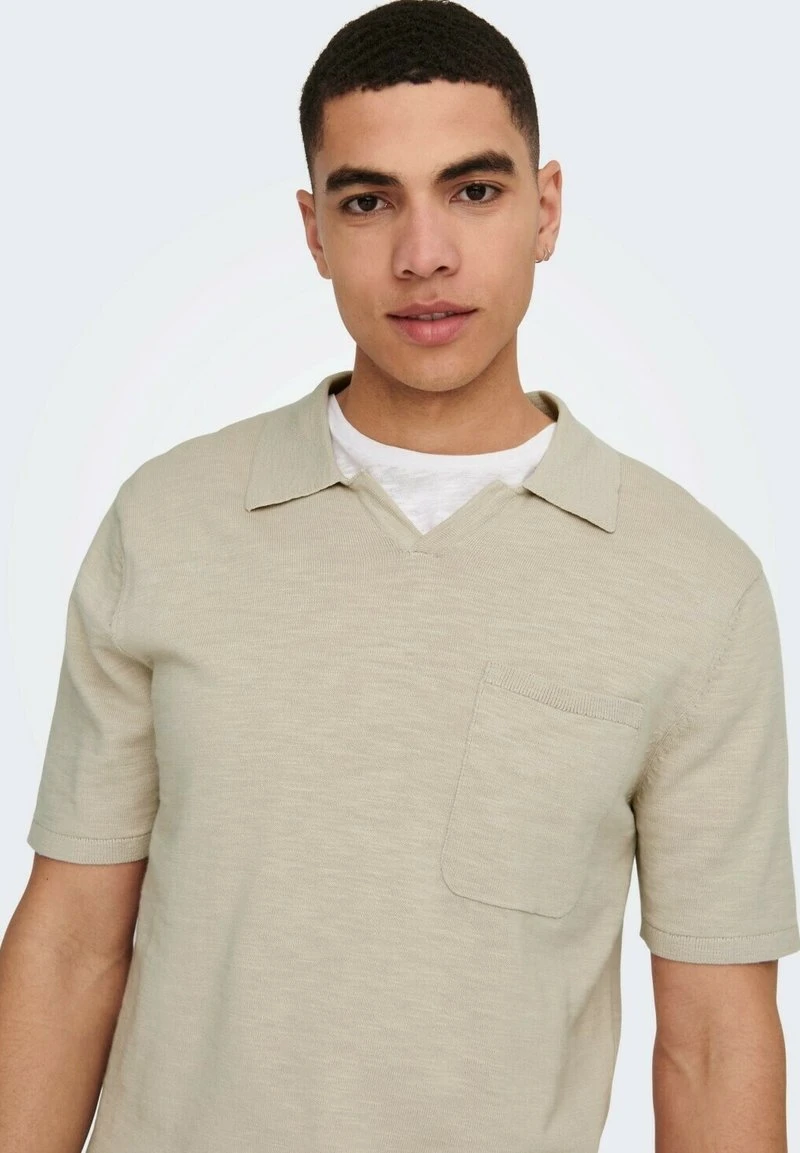 Only & Sons KURZARM ONSACE - Poloshirt - Beige 4 Only & Sons KURZARM ONSACE - Poloshirt - Beige – Bild 4