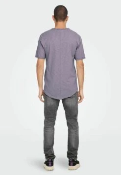 Only & Sons RUNDHALS LANGES KURZARM AUS ONSBEN - T-Shirt Basic - Lila -Only and Sons Verkäufe 213a3015b41c4c6ab8b925e0d9f9bfc5