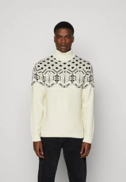 Only & Sons ONSEZ ROLL NECK - Strickpullover - Antique White
