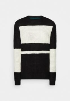 Only & Sons ONSEZLO STRAIGHT FIT BLOCK - Strickpullover - Black -Only and Sons Verkäufe 2be2150bfa3b47c6b04e6143240855d4
