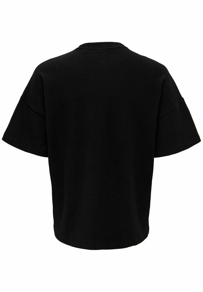 Only & Sons EINFARBIGES RUNDHAL WEITES KURZARM BASIC ONSBERKE - T-Shirt Basic - Schwarz 2 Only & Sons EINFARBIGES RUNDHAL WEITES KURZARM BASIC ONSBERKE - T-Shirt Basic - Schwarz – Bild 2