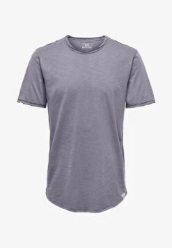 Only & Sons RUNDHALS LANGES KURZARM AUS ONSBEN - T-Shirt Basic - Lila -Only and Sons Verkäufe 30aaf2ebd57d48e591ac692a8053d996