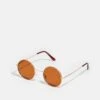 Only & Sons ONSSUNGLASSES ROUND UNISEX - Sonnenbrille - Chocolate Brown/gold-coloured