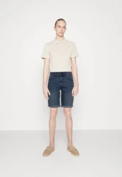 Only & Sons ONSPLY LIFE FOLD UP - Jeans Shorts - Dark Blue Denim -Only and Sons Verkäufe 330dc88f85b64ee8aca7f3f6bad0f491