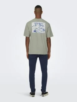 Only & Sons Print T-shirt - Seagrass -Only and Sons Verkäufe 35bfab3ca73e413a848a5ba229360835