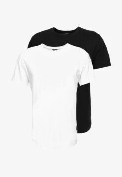 Only & Sons ONSMATT LONGY 2 PACK - T-Shirt Basic - Black/white -Only and Sons Verkäufe 363a4cf9141b4e43acac2bb76daa4320