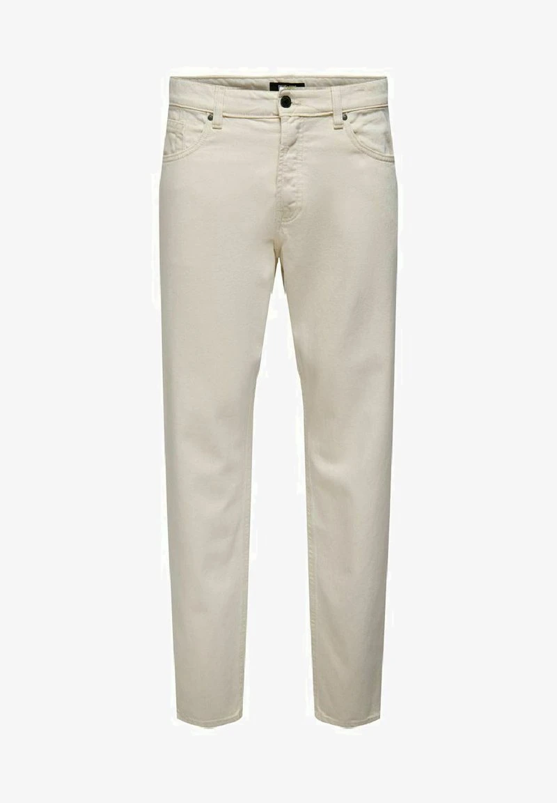 Only & Sons TWILL - Jeans Tapered Fit - Ecru 3 Only & Sons TWILL - Jeans Tapered Fit - Ecru – Bild 3