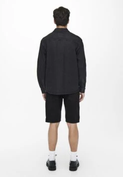 Only & Sons ONSAVI PK 1899 NOOS - Jeans Shorts - Black Denim -Only and Sons Verkäufe 3bd70ef779a842ec8e51ba16f8c8b4d1