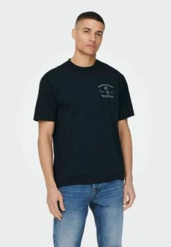 Only & Sons T-Shirt Print - Dark Navy -Only and Sons Verkäufe 3c7f0deb73964720adf57eaa6b1d4ebe