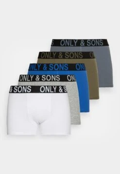 Only & Sons ONSKASPER COLOR TRUNKS 5 PACK - Panties - Winter Moss