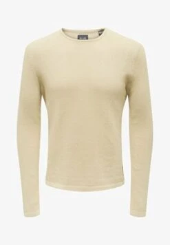 Only & Sons ONSLUKE - Strickpullover - Antique White -Only and Sons Verkäufe 498d2170b9c54df2acce3cb466ff4671