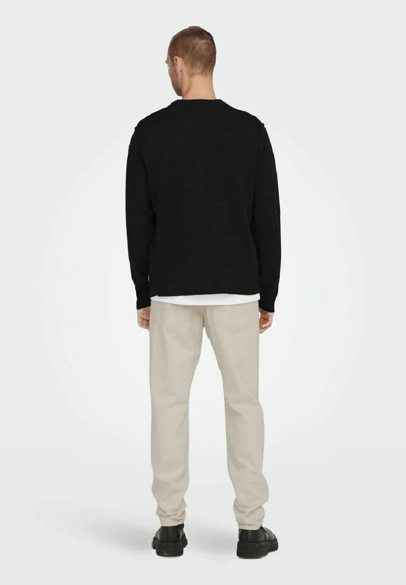 Only & Sons TWILL - Jeans Tapered Fit - Ecru 2 Only & Sons TWILL - Jeans Tapered Fit - Ecru – Bild 2