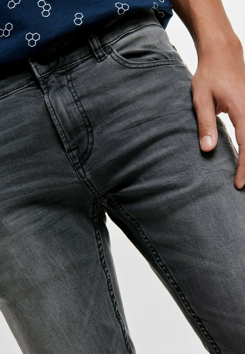 Only & Sons ONSWARP BASIC STRETCH TAPERED - Jeans Slim Fit - Grau 5 Only & Sons ONSWARP BASIC STRETCH TAPERED - Jeans Slim Fit - Grau – Bild 5