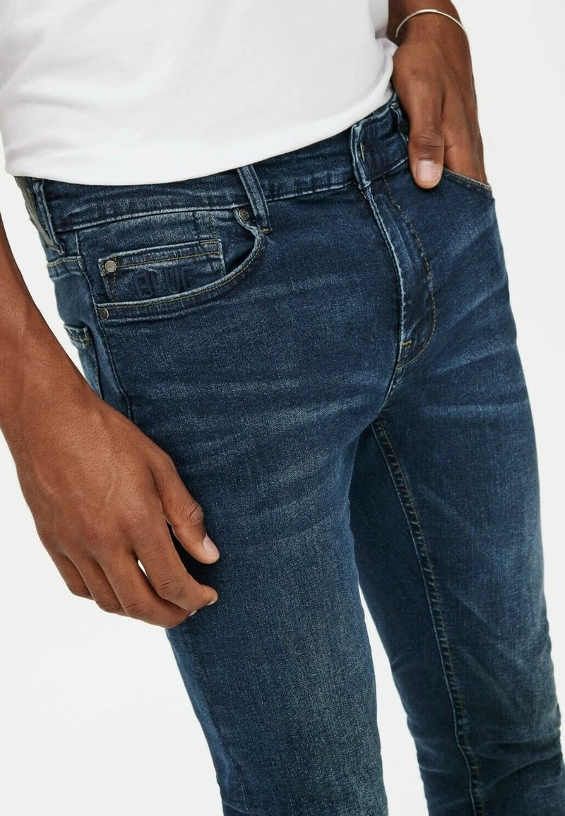 Only & Sons ONSWARP BASIC STRETCH TAPERED - Jeans Slim Fit - Blau 4 Only & Sons ONSWARP BASIC STRETCH TAPERED - Jeans Slim Fit - Blau – Bild 4