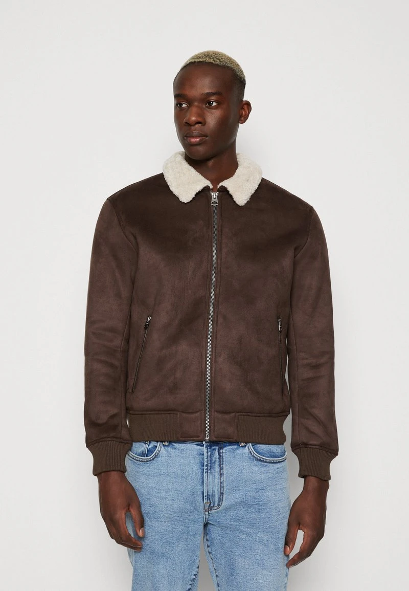 Only & Sons ONSTHOR JACKET - Kunstlederjacke - Seal Brown 1 Only & Sons ONSTHOR JACKET - Kunstlederjacke - Seal Brown