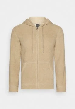 Only & Sons ONSREMY REGULAR ZIP - Kapuzenpullover - Chinchilla