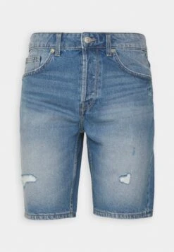 Only & Sons ONSEDGE DESTROY - Jeans Shorts - Medium Blue Denim -Only and Sons Verkäufe 56dba3eb35b046b48d657c2893a48434