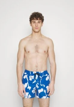 Only & Sons ONSTED LIFE SWIM FLORAL - Badeshorts - Turkish Sea