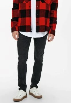 Only & Sons BASIC ONSLOOM TAPERED STONE W - Jeans Slim Fit - Grau