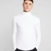 Only & Sons ONSMICHAN SLIM ROLLNECK TEE - Langarmshirt - White