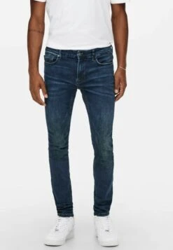 Only & Sons ONSWARP BASIC STRETCH TAPERED - Jeans Slim Fit - Blau