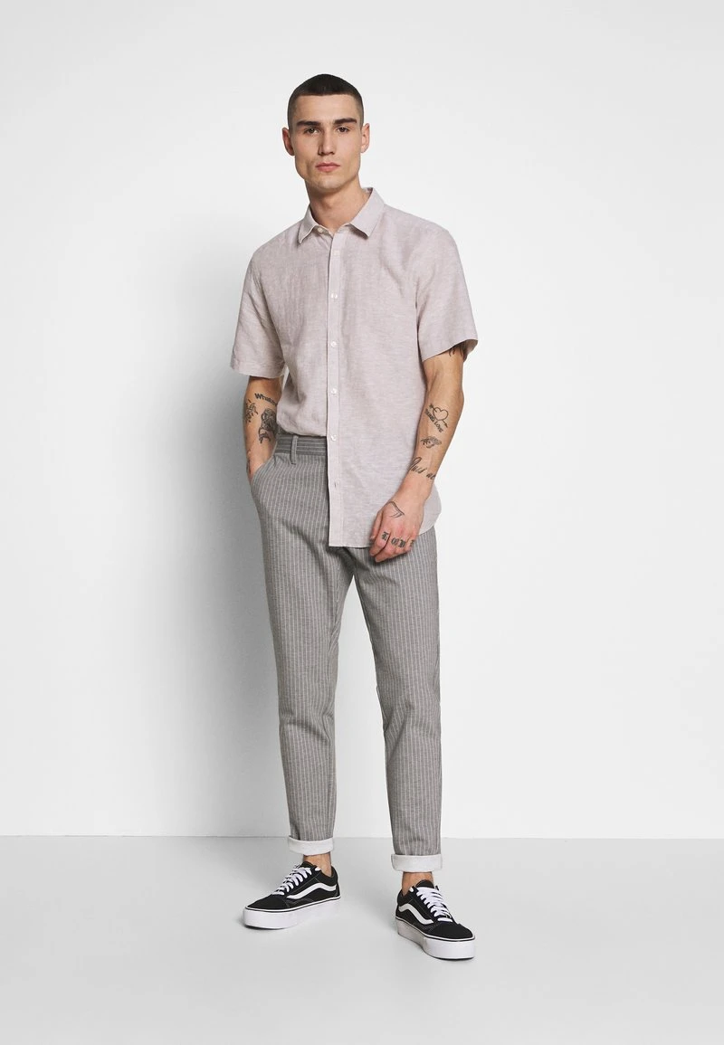 Only & Sons ONSMARK PANT STRIPE - Stoffhose - Light Grey Melange 2 Only & Sons ONSMARK PANT STRIPE - Stoffhose - Light Grey Melange – Bild 2