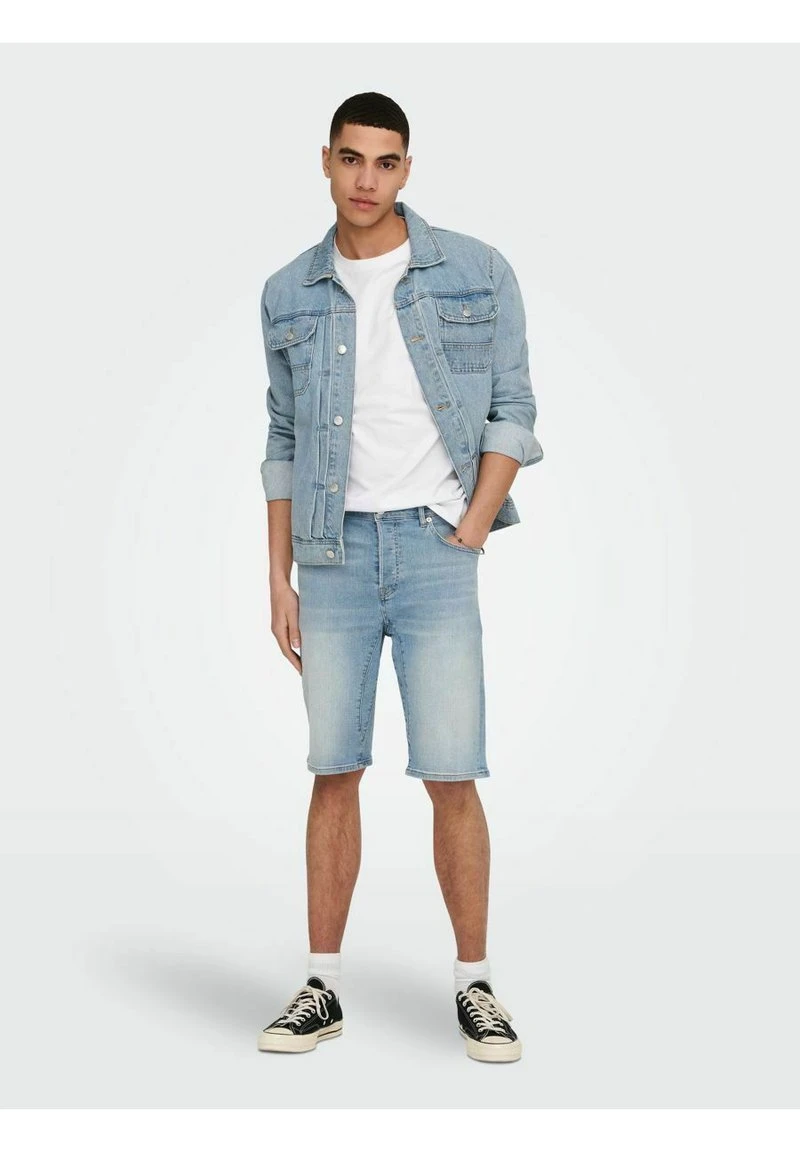 Only & Sons Jeans Shorts - Light Blue Denim 1 Only & Sons Jeans Shorts - Light Blue Denim