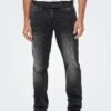 Only & Sons Jeans Straight Leg - Grau