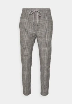 Only & Sons ONSLINUS CROP CHECK - Stoffhose - Grau, Weiß -Only and Sons Verkäufe 713c5ac634db42ed8298de8d03670031
