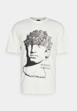 Only & Sons ONSLUKA PIXEL PRINT TEE UNISEX - T-Shirt Print - Cloud Dancer