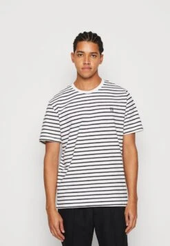 Only & Sons ONSHENRY STRIPE TEE 2 PACK - T-Shirt Print - Bright White