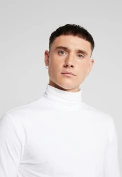 Only & Sons ONSMICHAN SLIM ROLLNECK TEE - Langarmshirt - White -Only and Sons Verkäufe 7f6b8a5e165549db8769597df471ae36
