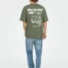 Only & Sons NATHAN - Print T-shirt - Agave Green