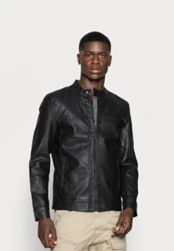 Only & Sons ONSAL - Kunstlederjacke - Black -Only and Sons Verkäufe 85a47f01c0ac4abbb542edc282bfbe66 1