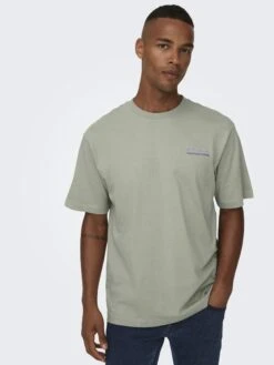 Only & Sons Print T-shirt - Seagrass -Only and Sons Verkäufe 86a1473cc0b945f5944c1caae27d0554