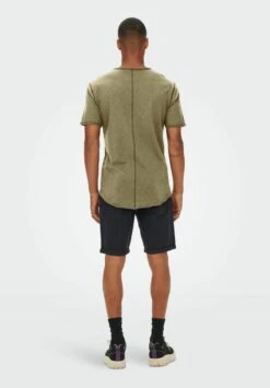 Only & Sons RUNDHALS LANGES KURZARM AUS ONSBEN - T-Shirt Basic - Beige -Only and Sons Verkäufe 8978f3dca797459f8a67b58ca00fda39