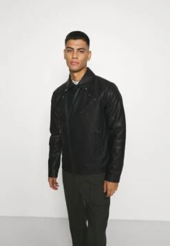 Only & Sons ONSAKSEL BIKER JACKET - Kunstlederjacke - Black -Only and Sons Verkäufe 8cbf6b6317db4a3291b099f4ab39be27