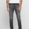Only & Sons ONSWARP BASIC STRETCH TAPERED - Jeans Slim Fit - Grau