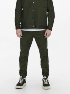 Only & Sons ONSLINUS LIFE WORK - Stoffhose - Rosin
