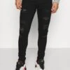 Only & Sons ONSWARP LIFE - Jeans Skinny Fit - Black