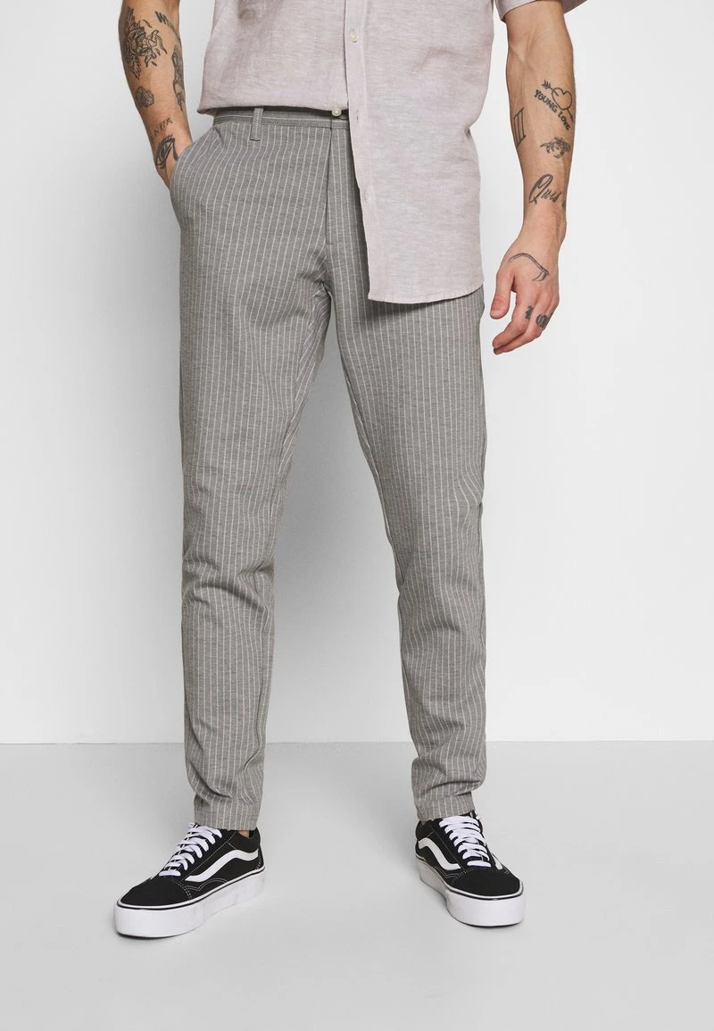 Only & Sons ONSMARK PANT STRIPE - Stoffhose - Light Grey Melange 6 Only & Sons ONSMARK PANT STRIPE - Stoffhose - Light Grey Melange – Bild 6