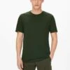 Only & Sons KURZARM ONSMATT - T-Shirt Basic - Dunkelgrün