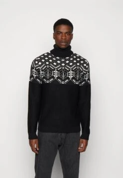 Only & Sons ONSEZ ROLL NECK - Strickpullover - Black