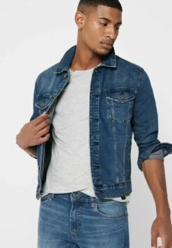 Only & Sons Jeansjacke - Blau -Only and Sons Verkäufe 96a7923b1ea8442a981c64259021da36