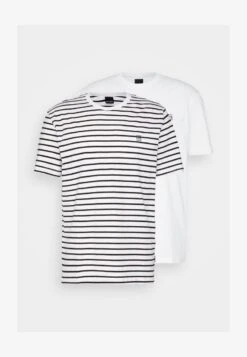 Only & Sons ONSHENRY STRIPE TEE 2 PACK - T-Shirt Print - Bright White -Only and Sons Verkäufe 9781016d280c4dd383ac16d0f86f0f36