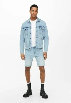 Only & Sons ONSPLY - Jeans Shorts - Blue Denim -Only and Sons Verkäufe 979ddd787fef45ea839ad9cfebaf6eda