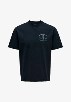 Only & Sons T-Shirt Print - Dark Navy -Only and Sons Verkäufe 991b187071644957a7ba219fe3bff0bc